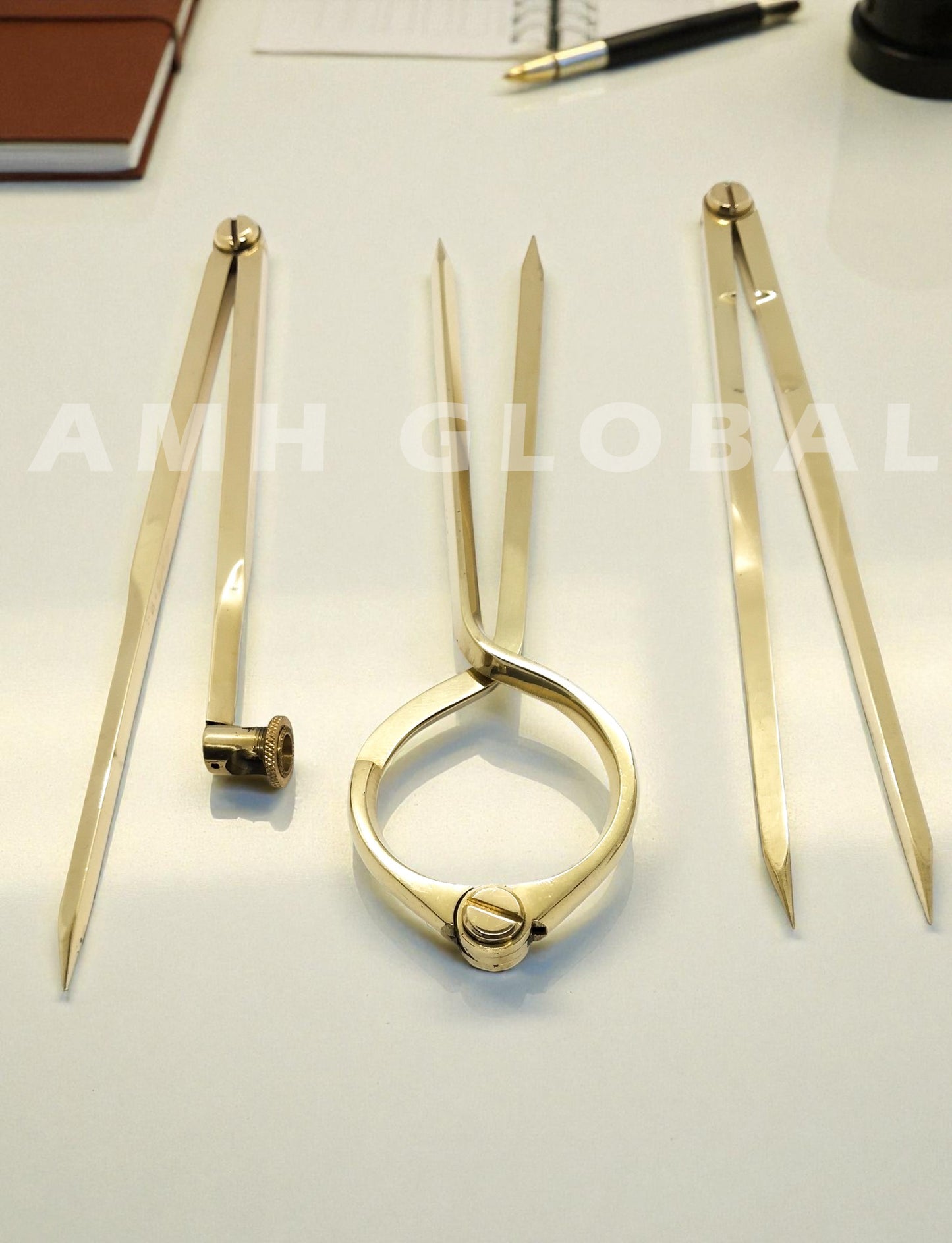 Brass Nautical Chart Divider - 8 Inch, Marine Navigation Tool - Solid Brass Tips